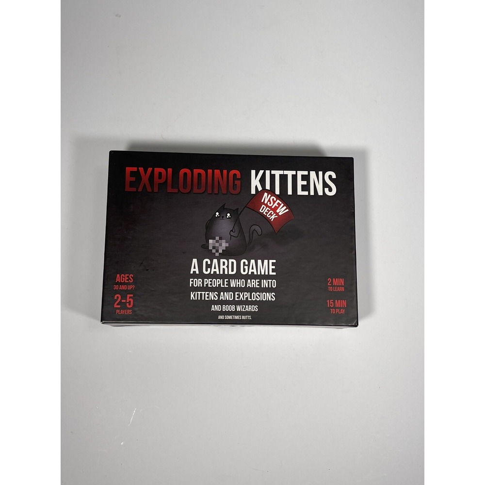 Exploding Kittens NSFW Deck Edition ADULTS ONLY  Card Game Cards Mint